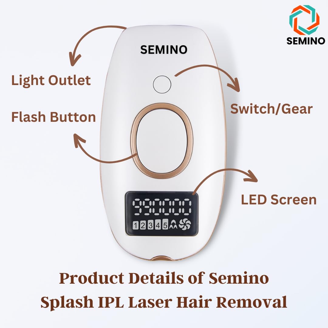 SEMINO SPLASH IPL LASER HAIR REMOVAL MACHINE - TECHTOYSHUB