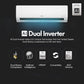 LG 1.5 Ton 3 Star DUAL Inverter Split AC (Copper, AI Convertible 6-in-1, HD Filter with Anti-Virus Protection, US-Q18JNXE, White)