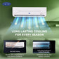 Carrier 2 Ton 5 Star Wi-Fi Inverter Split AC (Copper, Convertible 6-in-1 Cooling, Smart Display, PM 2.5 Filter,White)