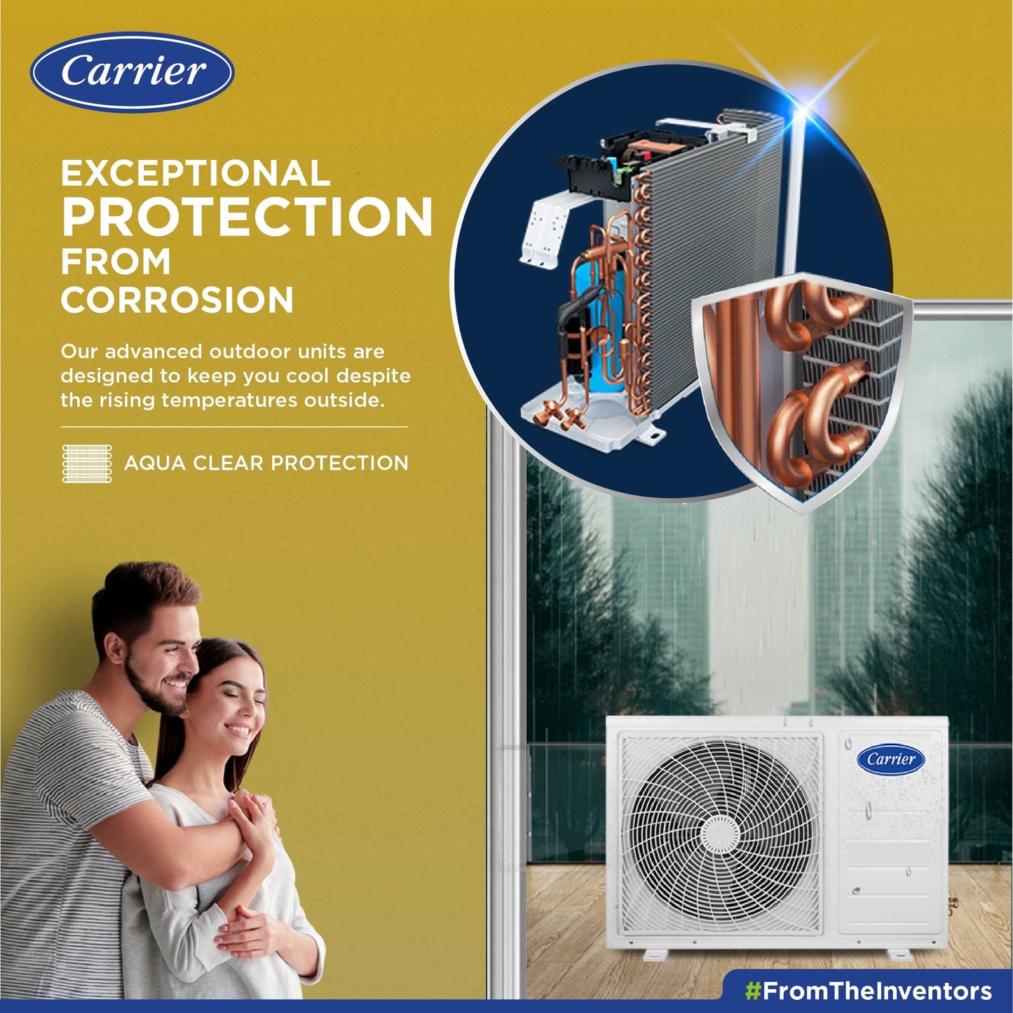 Carrier 2 Ton 5 Star Wi-Fi Inverter Split AC (Copper, Convertible 6-in-1 Cooling, Smart Display, PM 2.5 Filter,White)